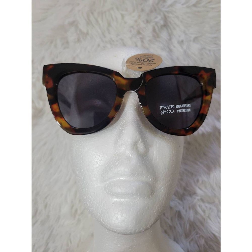 Nwt Frye And Co. Brown Tortoise Oversized Sunglasses